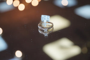 Fascinating 14K Yellow Gold Princess Cut Engagement Ring