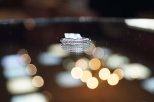 14K Twinkling Round Anniversary Ring