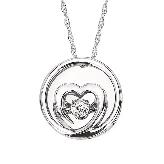 Embedded Heart Necklace