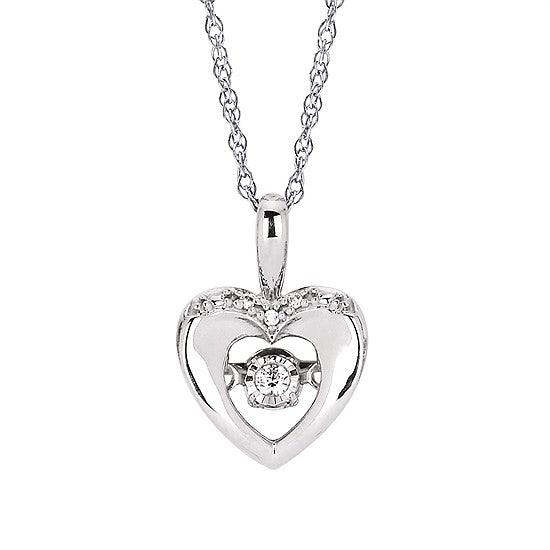 Heart Dancing Diamond Necklace