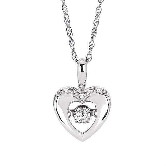 Heart Dancing Diamond Necklace