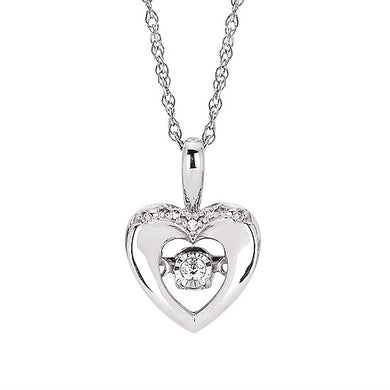 Heart Dancing Diamond Necklace