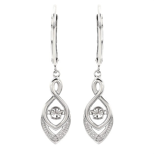 Dancing Diamond Dangle Earrings