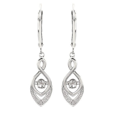 Dancing Diamond Dangle Earrings