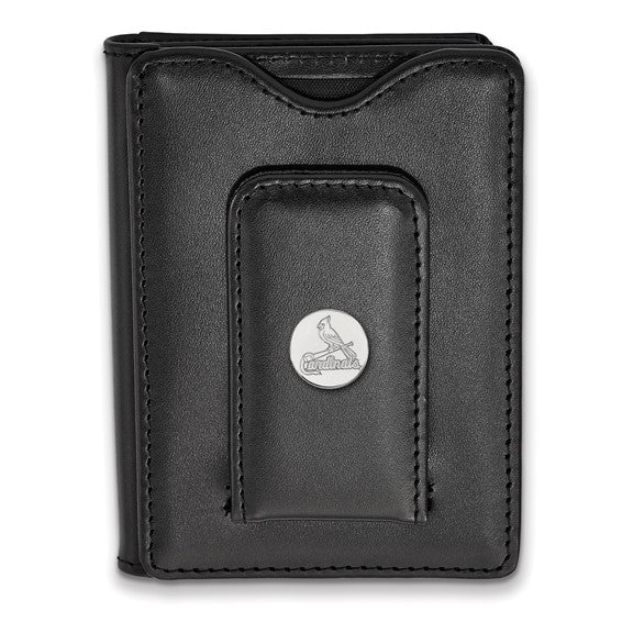 St. Louis Cardinals Black Leather Wallet