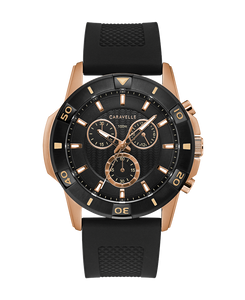 Men's Chronograph Silicone Caravelle