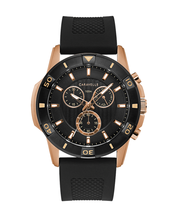 Men's Chronograph Silicone Caravelle