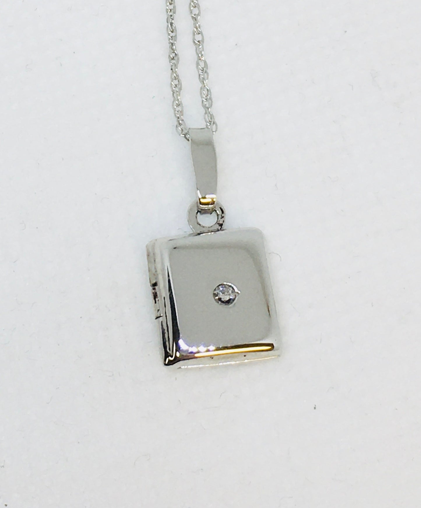 Diamond Square Locket