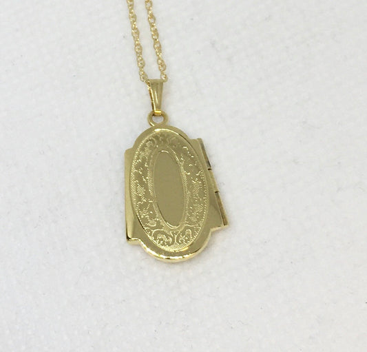 Oval Engraved Locket