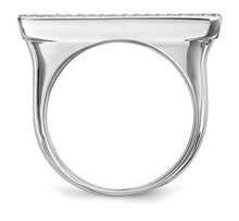 Load image into Gallery viewer, Sterling Silver &amp; CZ Bar Ring