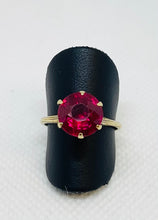 Load image into Gallery viewer, Synthetic Ruby Vintage Ring