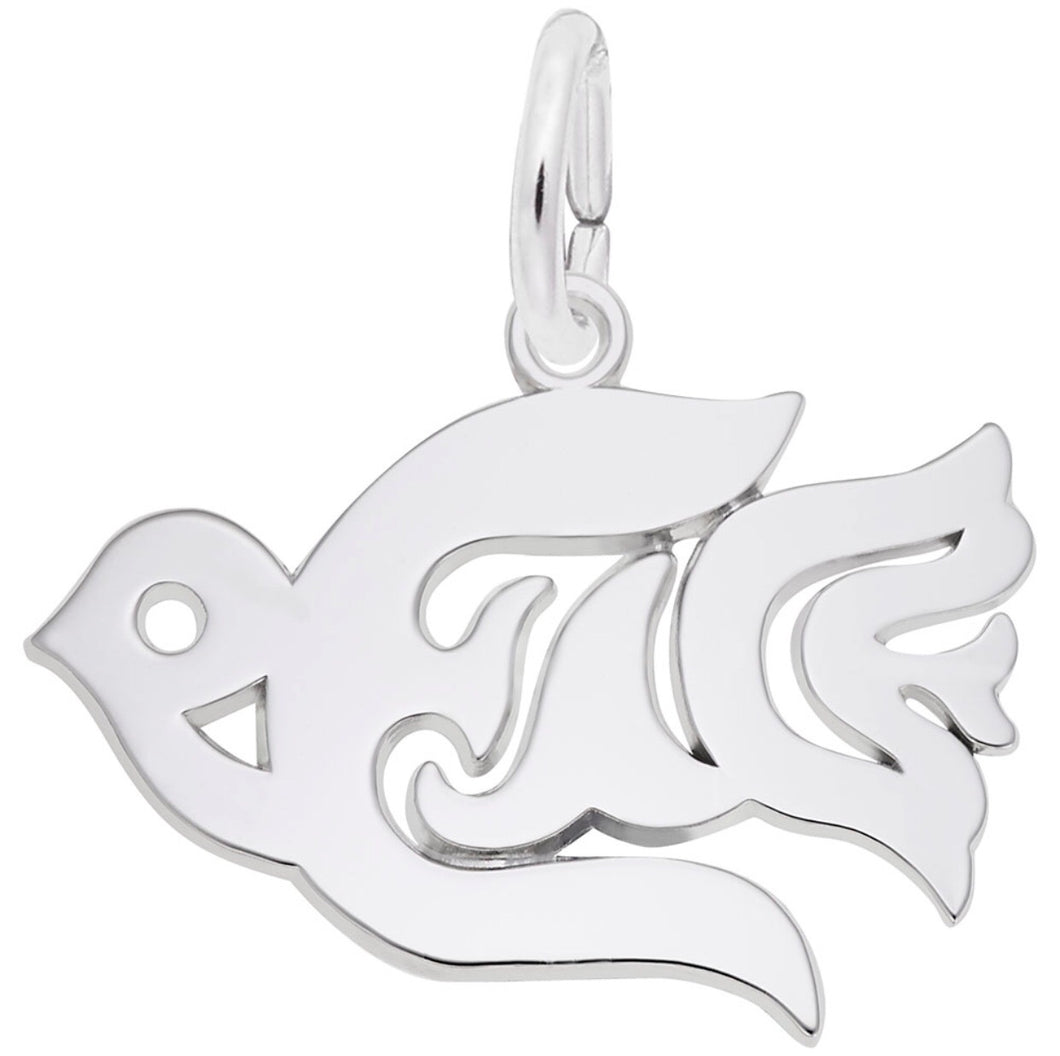 Sterling Silver Peace Dove Charm