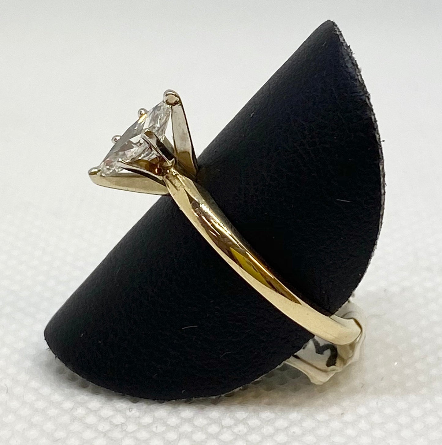 Meaningful 14K Yellow Gold Marquise Solitaire Engagement Ring