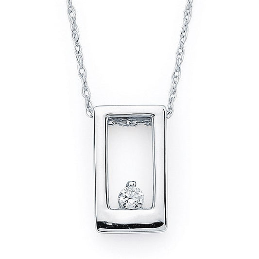 Rectangular Open Necklace