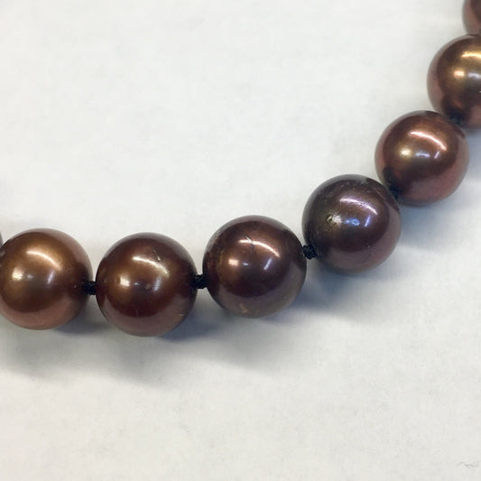 Brown Dyed Pearl Strand