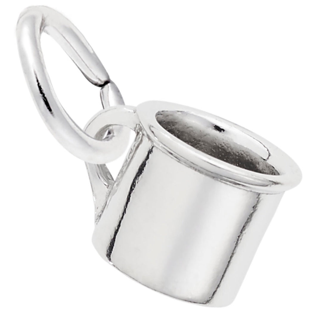 Sterling Silver 3D Baby Cup Charm