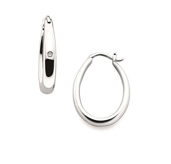 Oval Tapered Hoops