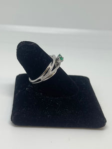 Emerald Eye Diamond Ring