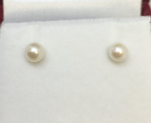 Pearl Post Earrings
