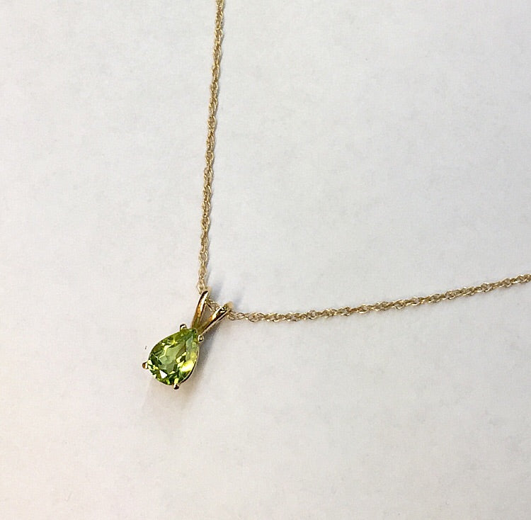 Peridot Pendant Necklace