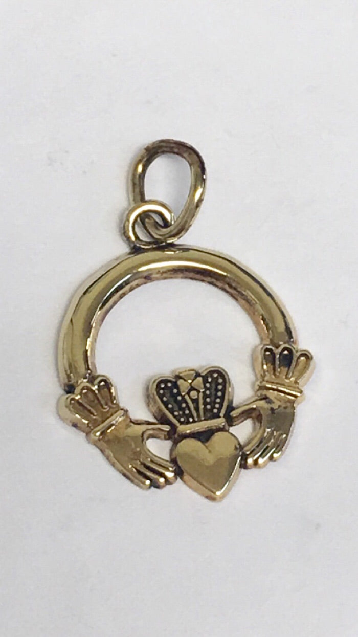 Gold Filled Claddagh Charm