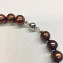 Load image into Gallery viewer, Brown Dyed Pearl Strand