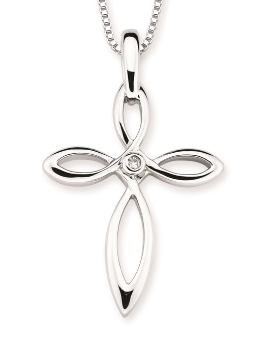 Looped Cross Necklace