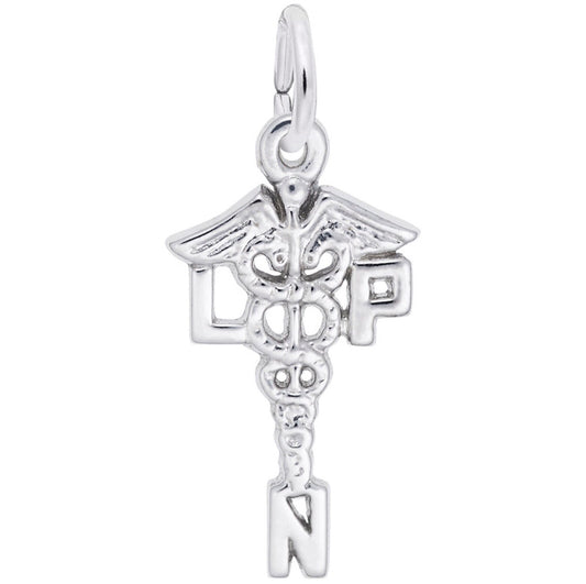 Licensed Practical Nurse Caduceus Charm