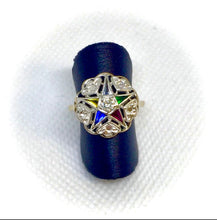 Load image into Gallery viewer, Lady’s Eastern Star Diamond Ring