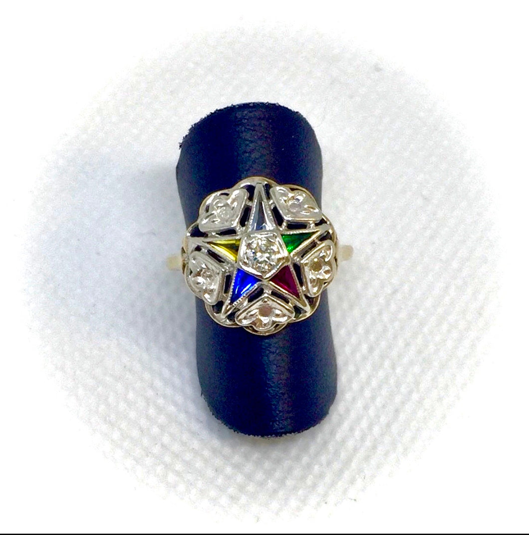 Lady’s Eastern Star Diamond Ring