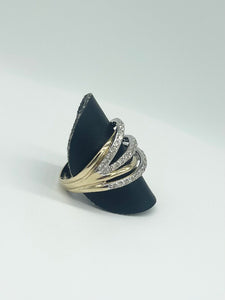 Yellow & White Fashion Ring