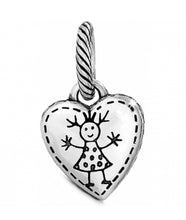 Load image into Gallery viewer, Happy Girl Heart Charm