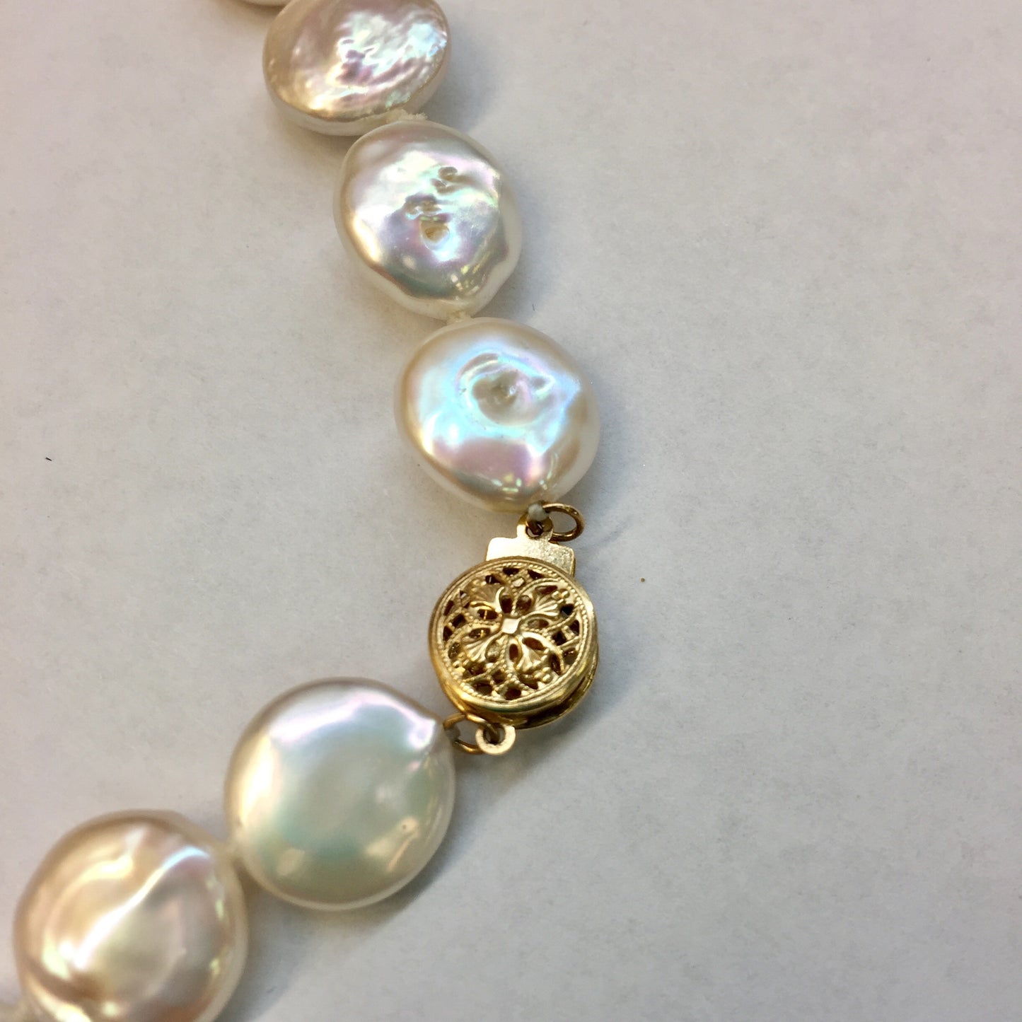 Coin Pearl Necklace Strand