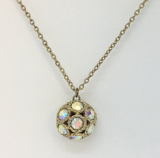 Vintage Bauble Rhinestone Necklace