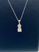 Load image into Gallery viewer, Two Stone Custom Diamond Necklace