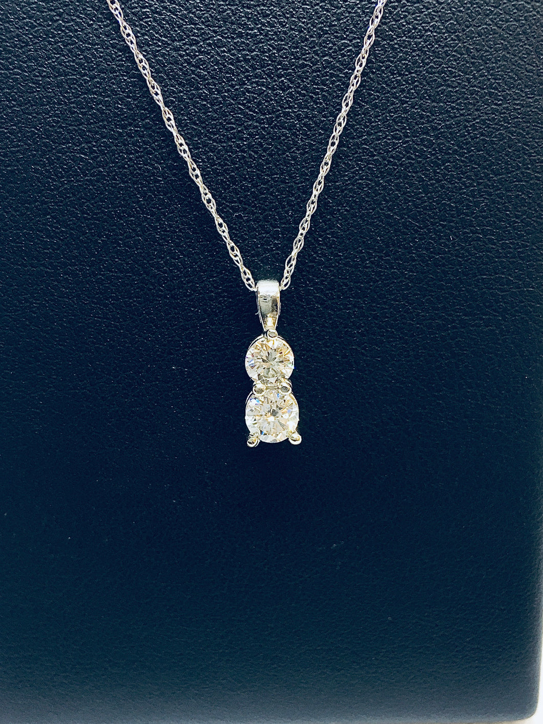 Two Stone Custom Diamond Necklace