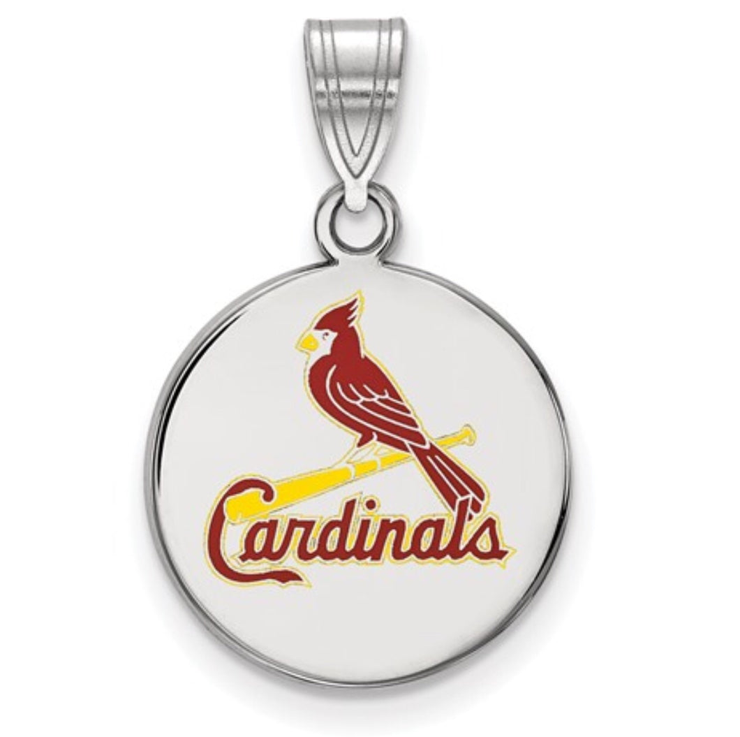 St. Louis Cardinals Enameled Round Pendant