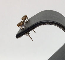 Load image into Gallery viewer, Brown Diamond Stud Earrings