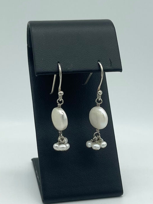 Coin Pearl Earrings
