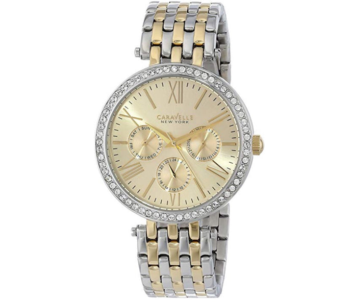 Women’s Two-Tone Champagne Dial Caravelle Watch