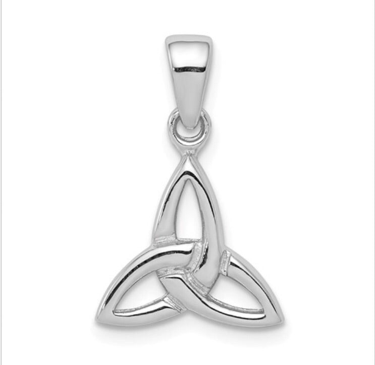 Sterling Silver Polished Celtic Trinity Pendant