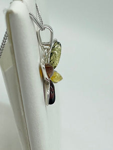 Amber Butterfly Pendant