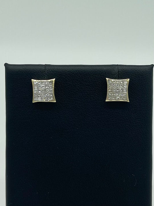 Diamond Pillow Earrings