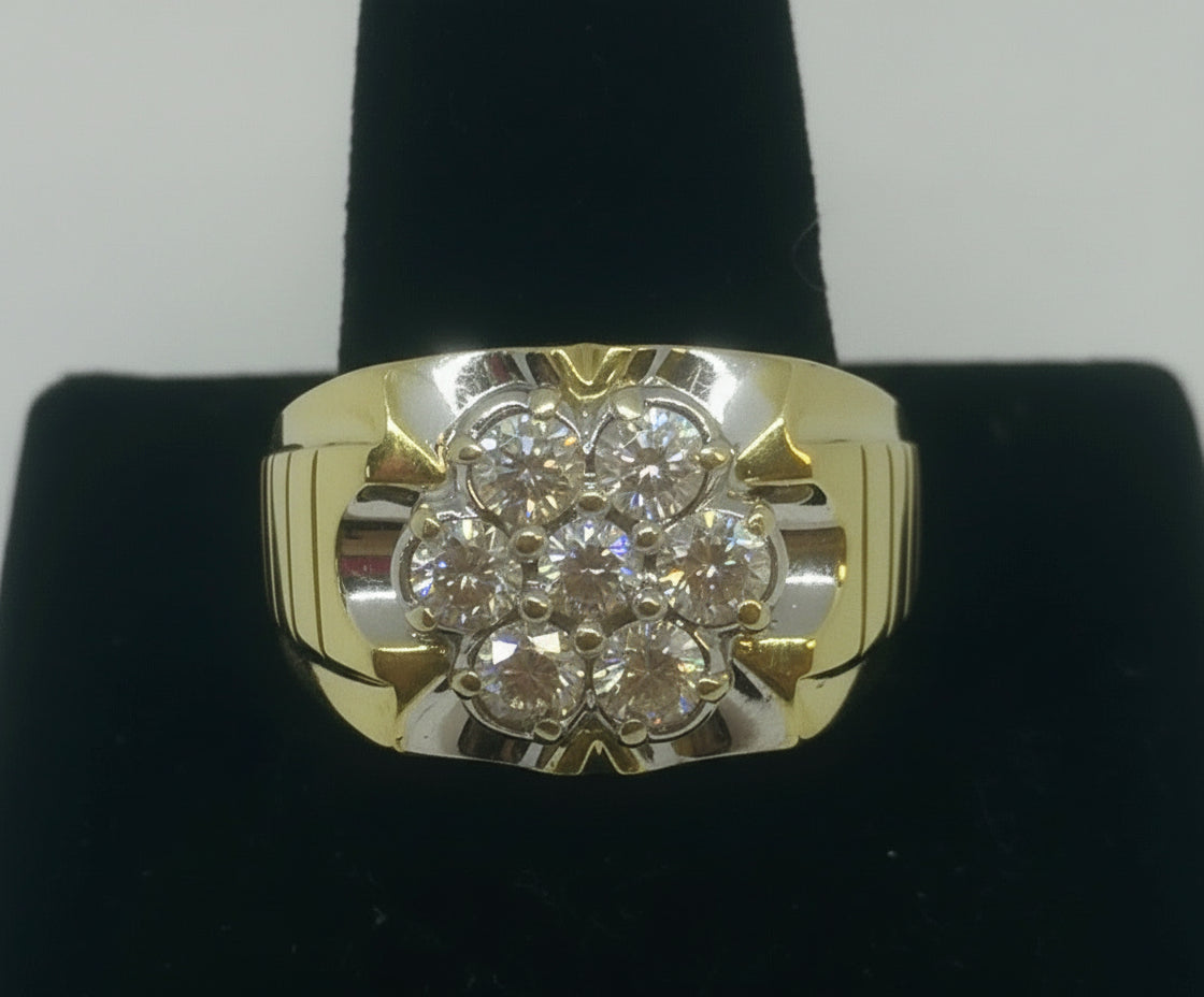 Man’s Cluster Diamond Ring