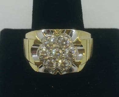 Man’s Cluster Diamond Ring