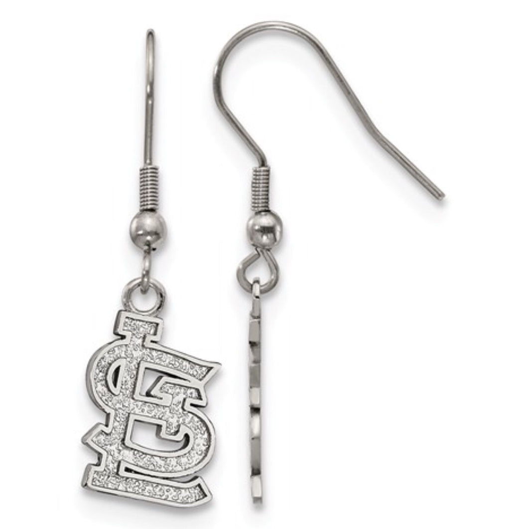 St. Louis Cardinals Stainless Steel Dangle Earrings