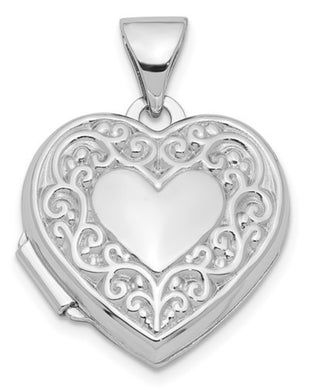 Heart Scroll Locket