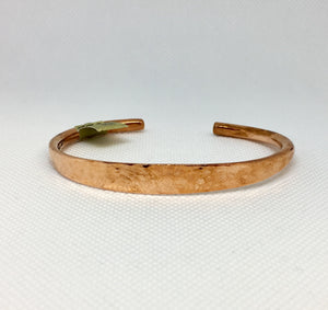 Hammered Finish Copper Cuff Bracelet