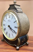 Load image into Gallery viewer, Light Wooden Bulova Mantle Clock