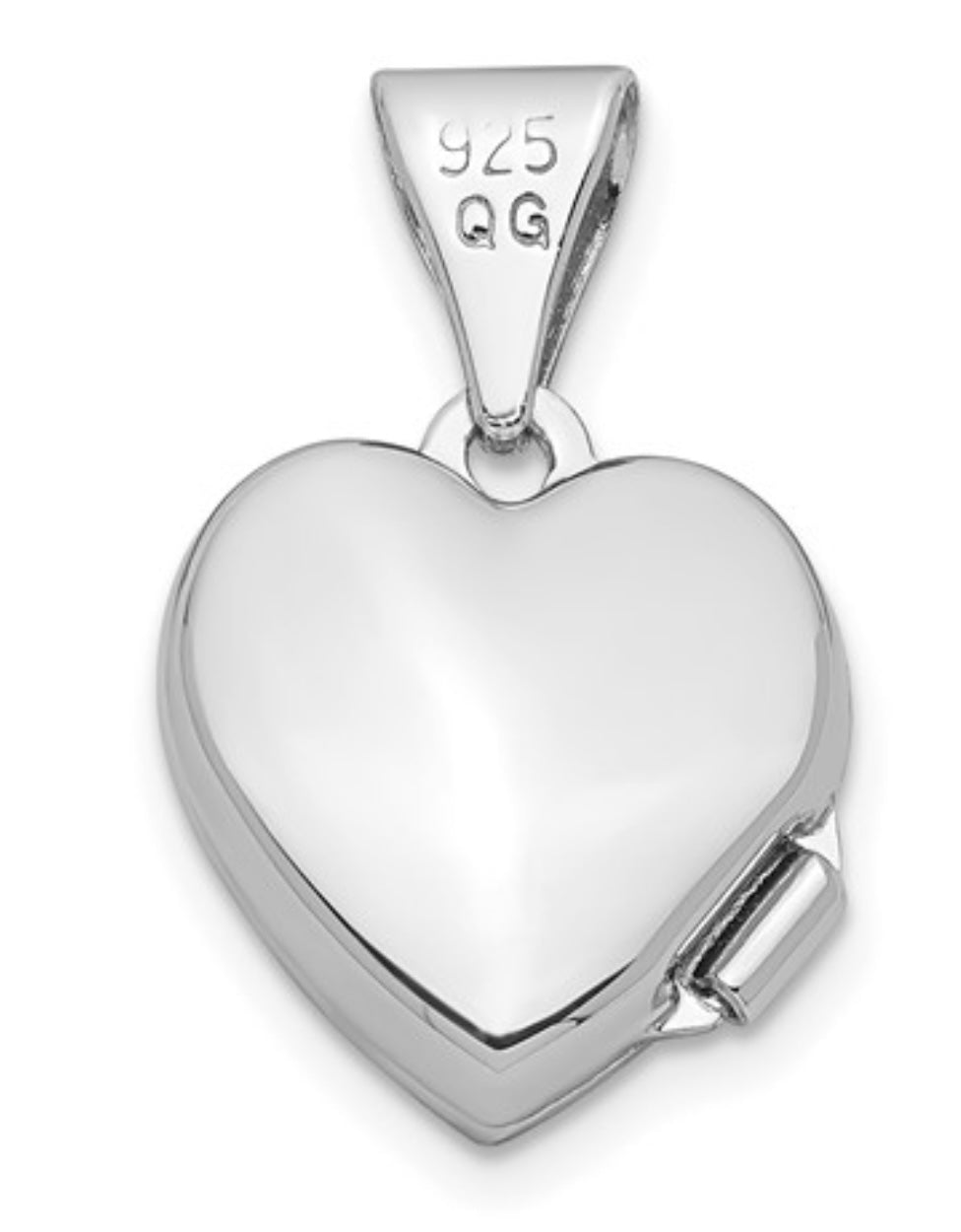 Small Heart Scroll Locket